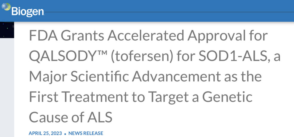 Tofersen für SOD1-ALS in den USA zugelassen
